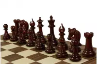 Deska szachowa nr 5+ z czarną ramką (bez opisu) orzech/klon (intarsja) - Ekskluzywna Deska szachowa nr 5+ z czarną ramką (bez opisu) orzech/klon (intarsja) - Ekskluzywna