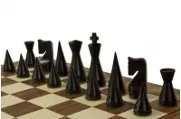 Deska szachowa nr 5+ z czarną ramką (bez opisu) orzech/klon (intarsja) - Ekskluzywna Deska szachowa nr 5+ z czarną ramką (bez opisu) orzech/klon (intarsja) - Ekskluzywna