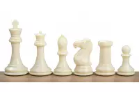 Figury szachowe Exclusive Staunton nr 7, białe/czarne, dociążane metalem (król 104 mm)