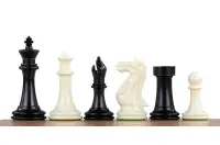 Figury szachowe Collector Staunton nr 6, białe/czarne, dociążane metalem (król 98 mm) Figury szachowe Collector Staunton nr 6, białe/czarne, dociążane metalem (król 98 mm)