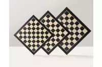 Deska szachowa nr 6 (bez opisu) hebanizowana (intarsja)