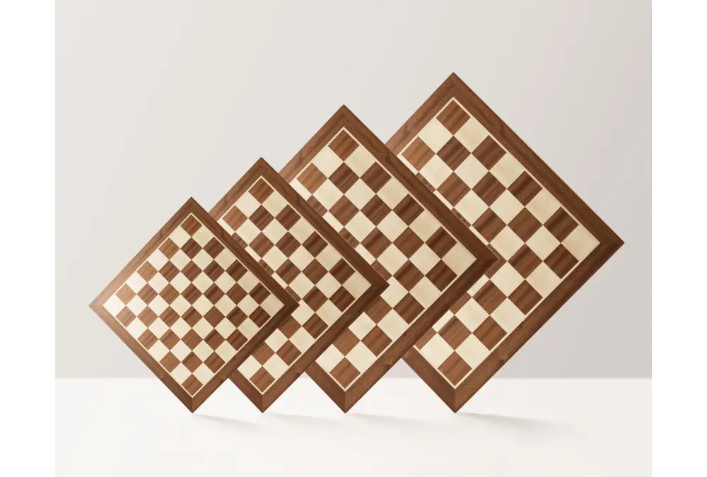 Deska szachowa nr 5 (bez opisu) mahoń/klon (intarsja)