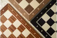 Deska szachowa nr 5 (z opisem) mahoń/klon (intarsja) Deska szachowa nr 5 (z opisem) mahoń/klon (intarsja)