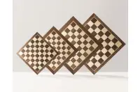 Deska szachowa nr 5 (bez opisu) orzech/klon (intarsja)