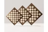 Deska szachowa nr 5+ (z opisem) z czarną ramką orzech/klon (intarsja) - Ekskluzywna Deska szachowa nr 5+ (z opisem) z czarną ramką orzech/klon (intarsja) - Ekskluzywna