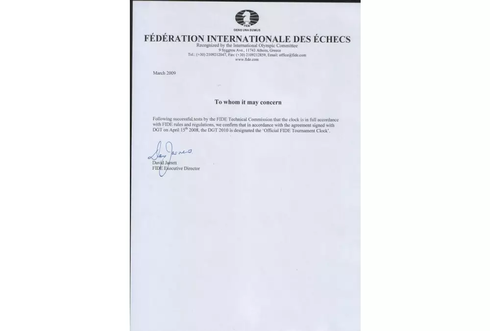 Zegar szachowy DGT 2010