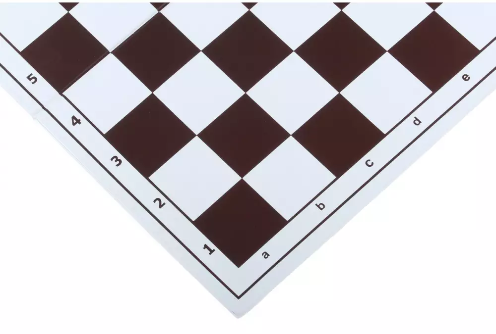 Szachownica plastikowa składana nr 4, biało - brązowa