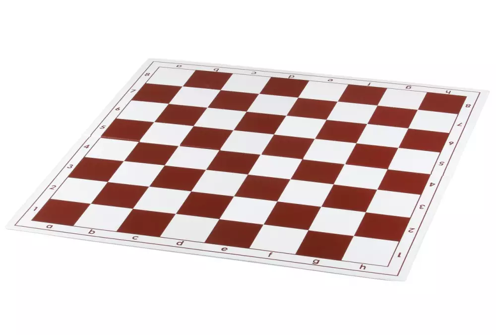 Szachownica plastikowa składana nr 4+, biało - czerwona