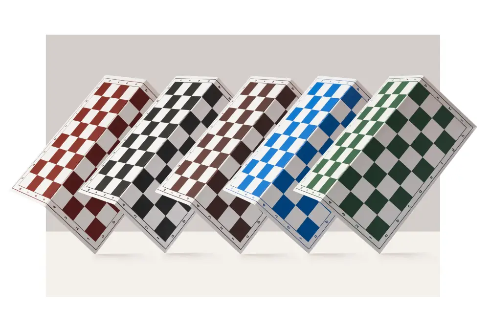 Szachownica plastikowa składana nr 4+, biało - brązowa