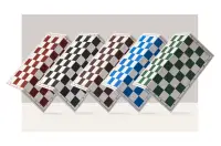 Szachownica plastikowa składana nr 4+, biało - brązowa Szachownica plastikowa składana nr 4+, biało - brązowa