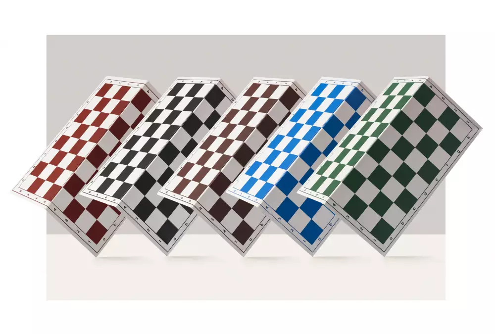 Szachownica plastikowa składana nr 4+, biało - czerwona