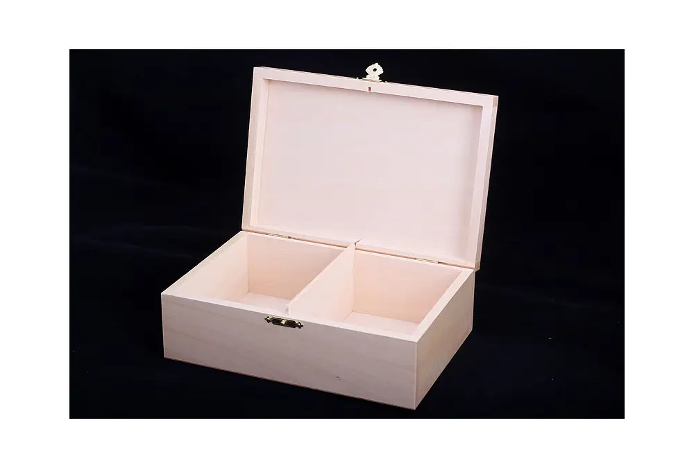 DREWNIANY KUFEREK NA FIGURY SZACHOWE STAUNTON No 6