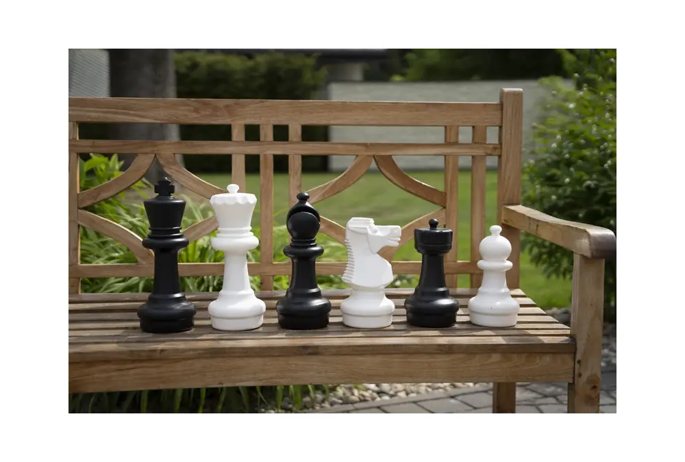 Mały zestaw szachów ogrodowych (król 30 cm)