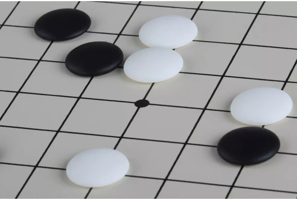 Zestaw do gry w GO - deska winylowa rolowana 19x19 + kamienie do GO