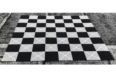 Szachownica gumowana ogrodowa 8