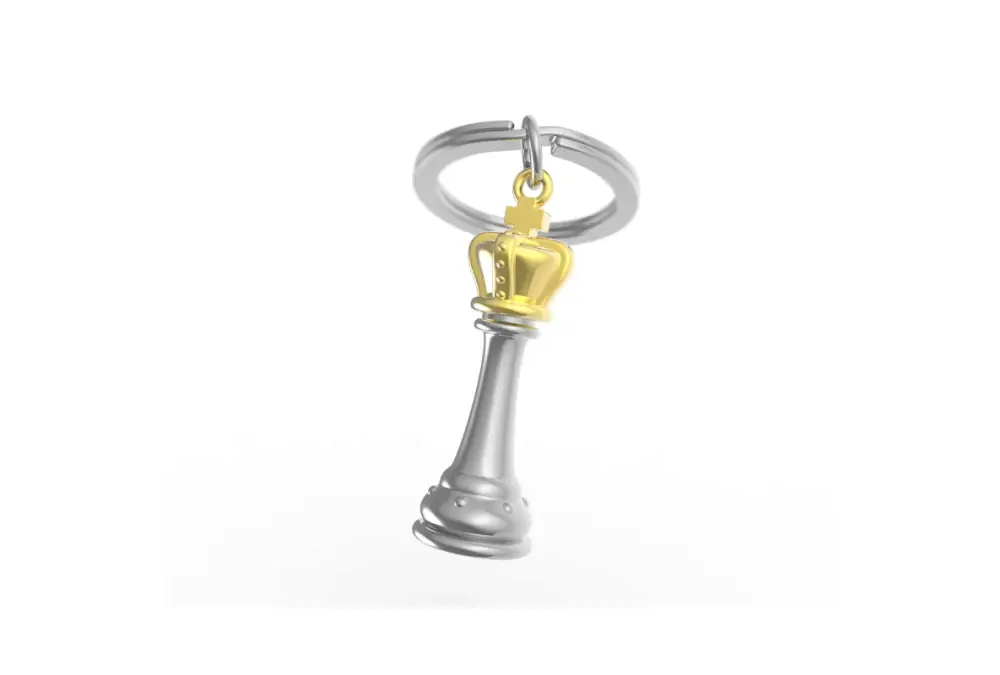 Elegancki breloczek szachowy Meta[l]morphose - król