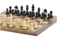 Zestaw szachowy Timeless - szachownica (pole 50 mm), figury (król 90 mm)