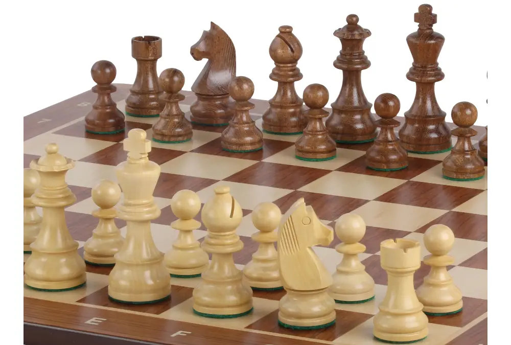 Zestaw szachowy turniejowy Nr 5 - deska 50mm + figury Timeless (German Knight) 3,5"