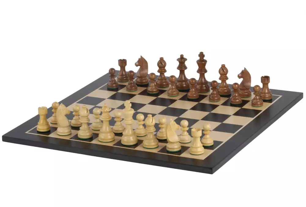 Zestaw szachowy turniejowy Nr 6 - deska 58mm + figury Timeless (German Knight) 3,75