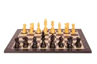 Zestaw szachowy French Lardy - szachownica (pole 58 mm), figury (król 96 mm) Zestaw szachowy French Lardy - szachownica (pole 58 mm), figury (król 96 mm)