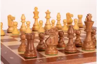 Zestaw szachowy French Mahogany| Król 98 mm | Pole 58 mm | Drewniany Zestaw szachowy French Mahogany| Król 98 mm | Pole 58 mm | Drewniany