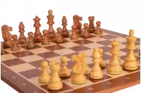 Zestaw szachowy French Mahogany| Król 98 mm | Pole 58 mm | Drewniany Zestaw szachowy French Mahogany| Król 98 mm | Pole 58 mm | Drewniany