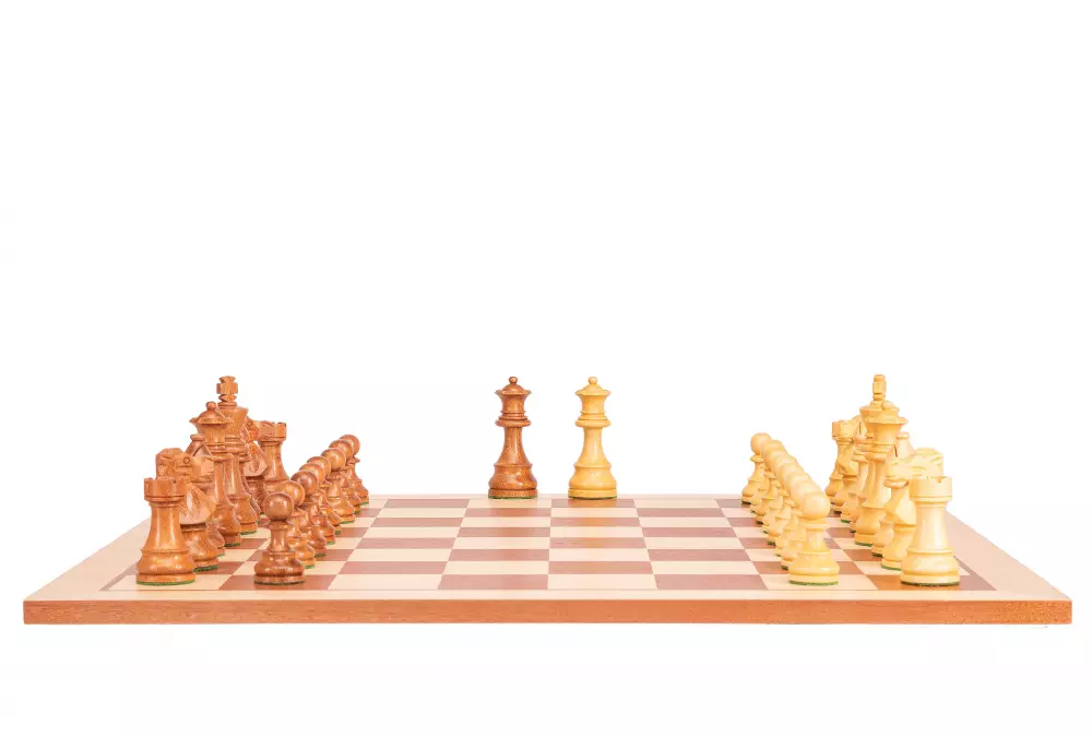 Zestaw szachowy French Light| Król 98 mm | Pole 58 mm | Drewniany