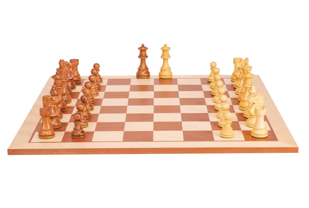 Zestaw szachowy French Light| Król 98 mm | Pole 58 mm | Drewniany