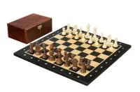 Zestaw szachowy turniejowy Nr 4 - szachownica 40 mm + figury Sunrise Staunton 78 mm w drewnianym kuferku Zestaw szachowy turniejowy Nr 4 - szachownica 40 mm + figury Sunrise Staunton 78 mm w drewnianym kuferku