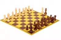 Zestaw szachowy | Figury szachowe German 5+ | Król 98 mm | Szachownica tekturowa Zestaw szachowy | Figury szachowe German 5+ | Król 98 mm | Szachownica tekturowa