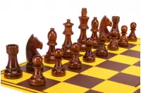 Zestaw szachowy | Figury szachowe German 5+ | Król 98 mm | Szachownica tekturowa Zestaw szachowy | Figury szachowe German 5+ | Król 98 mm | Szachownica tekturowa