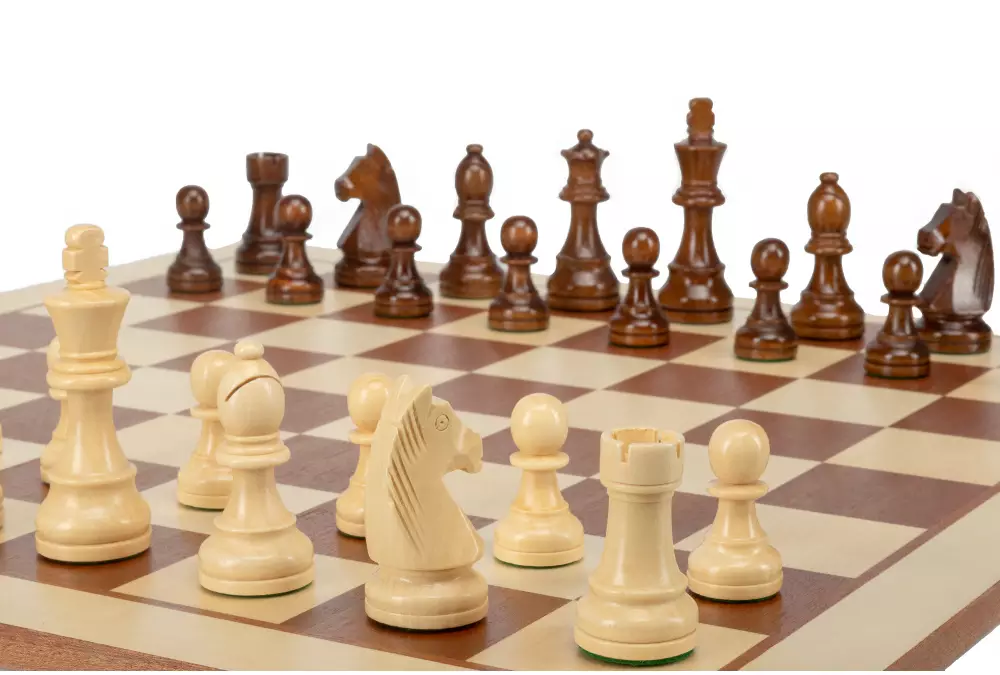 Zestaw szachowy German | Król 98 mm | Pole 58 mm | Drewniany