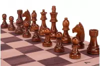 Zestaw szachowy | Figury szachowe German 5+ | Król 98 mm | Szachownica zwijana Light Zestaw szachowy | Figury szachowe German 5+ | Król 98 mm | Szachownica zwijana Light