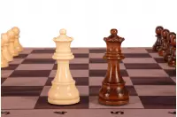 Zestaw szachowy | Figury szachowe German 5+ | Król 98 mm | Szachownica zwijana Light Zestaw szachowy | Figury szachowe German 5+ | Król 98 mm | Szachownica zwijana Light