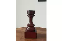 Puchar szachowy drewniany - Czarna Wieża (27 cm) Puchar szachowy drewniany - Czarna Wieża (27 cm)