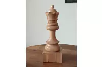 Puchar szachowy drewniany - Biały Hetman (35 cm) Puchar szachowy drewniany - Biały Hetman (35 cm)