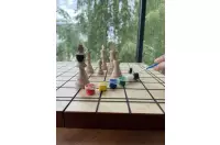 Zestaw szachowy nr 5 do samodzielnego malowania i montażu