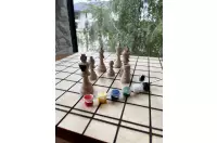 Zestaw szachowy nr 5 do samodzielnego malowania i montażu