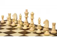 Szachy treningowe drewniane (40x40cm) - pole 40 mm