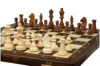 Szachy treningowe drewniane (40x40cm) - pole 40 mm