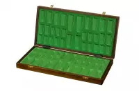 Szachy treningowe drewniane 48 cm dociążane metalem (pole 50 mm, król 90 mm)