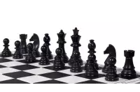 Figury szachowe Staunton 6, plastikowe (król 95 mm) Figury szachowe Staunton 6, plastikowe (król 95 mm)