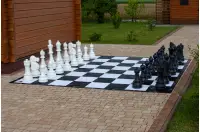 Figury plastikowe do szachów plenerowych / ogrodowych (wysokość króla 90 cm)