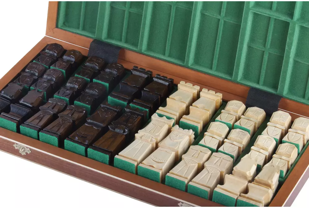 DUŻE SZACHY ORAWA intarsja (48,5 x 48 cm)