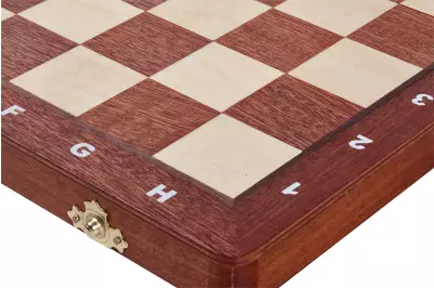 Składana kasetka szachowa z miejscem do przechowywania figur (pole 40 mm)