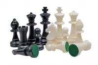 Figury szachowe Staunton nr 6, kremowo-czarne (król 96 mm) Figury szachowe Staunton nr 6, kremowo-czarne (król 96 mm)