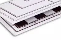 Dwustronna plastikowa deska szachy + młynek, (40x40cm), składana, biało - brązowa