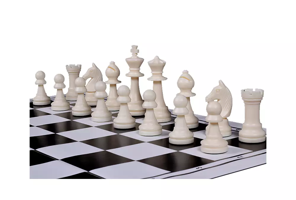 Składana, plastikowa deska szachowa, czarno - biała