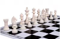 Składana, plastikowa deska szachowa, czarno - biała