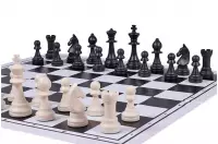 Składana, plastikowa deska szachowa, czarno - biała